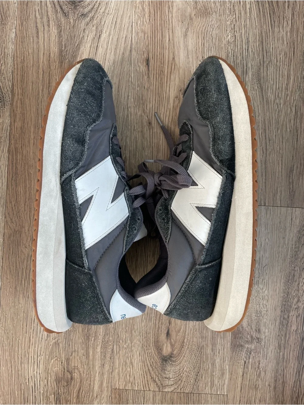 Men Size 11 New Balance 237 Grey Black Gum Shoes